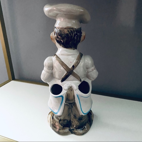 Kitchen Vintage Italian Chef Utensil Holder Prop Used In The Show
